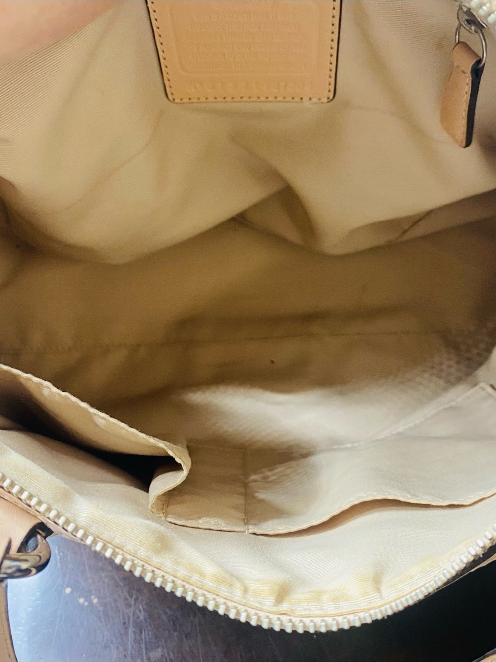 COACH Signature Khaki Jacquard Python Stripe Satchel Handbag F24884 - Picture 13 of 13